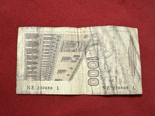 Banconota rara 1000 mille lire - banconota,