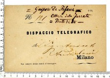 BUSTA DISPACCIO TELEGRAFICO