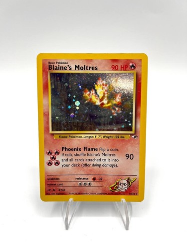 Carta pokemon blaine moltres - carta,