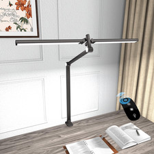 Lampada Da Scrivania a LED,24W Doppia Testa Luce per Monitor PC, Super Larga E L