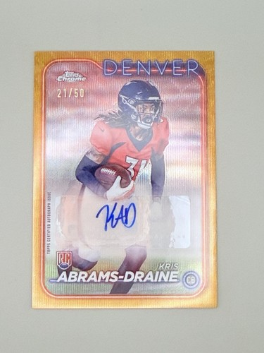 Kris abrams draine - 2024, topps