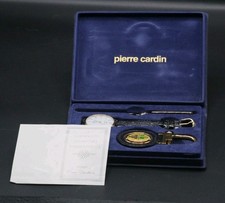 PIERRE CARDIN Orologio Penna E Portachiavi Per Banca D' Alba - Come Nuovi