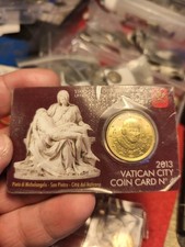50 Centesimi 2013 Vaticano Papa Benedetto XVI, coincard n.°4 Box Originale 
