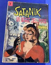 SATANIK n. 1 LA LEGGE DEL MALE Corno 1964 originale !!
