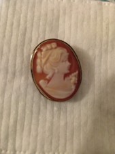 Spilla vintage cammeo inciso a