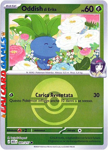 Oddish erika 001 217 - di, 001/217