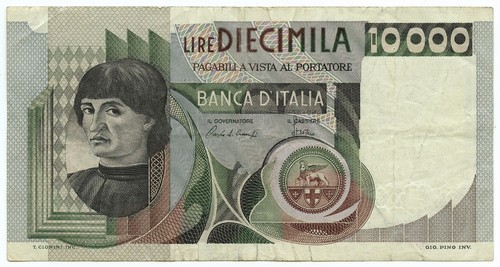 10000 lire ritratto uomo - 10000,