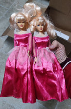 lotto coppia Bambola bambole vintage dolls bambina ragazza donna giocattoli toys