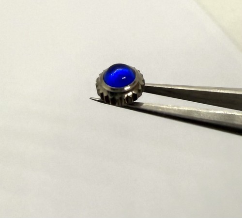 Couronne cabochon saphir bleu - cabochon,
