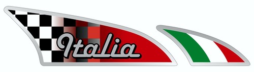 Sticker racing flag - , italia