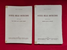 CICALA SCIENZA DELLE COSTRUZIONI 2 VOLL OPERA COMPLETA INGEGNERIA RARO