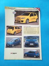 CLIPPING ARTICOLO DI GIORNALE CAR TUNING FIAT PUNTO DA COLLEZIONE - (77)