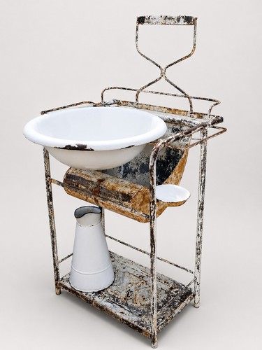 Antico lavabo ferro con - antico,