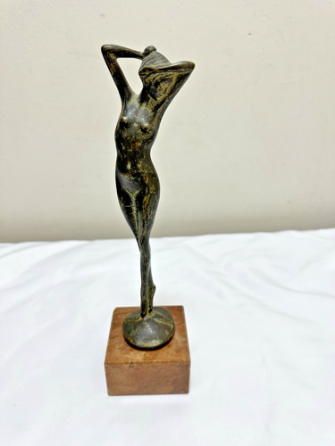 Statua bronzo vintage donna