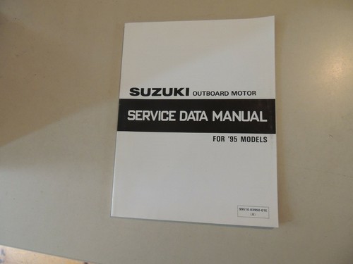 Service data manual - service, suzuki