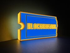 Insegna luminosa Blockbuster video Block Buster Vintage Film Lighted Sign Logo