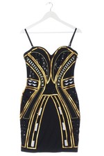 H&M Abito da cocktail Donna Abito Taglia IT 42 nero-oro-bianco elegante