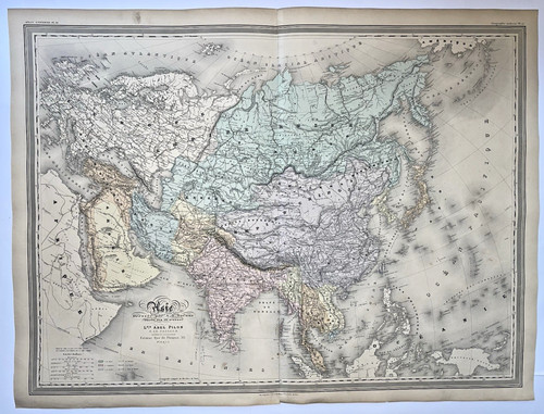 Asia 1860 dufour mappa - c.,
