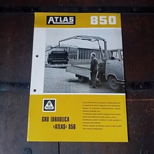 Brochure ATLAS ROMANAZZI GRU IDRAULICHE  850 AUTOCARRI originale 1972