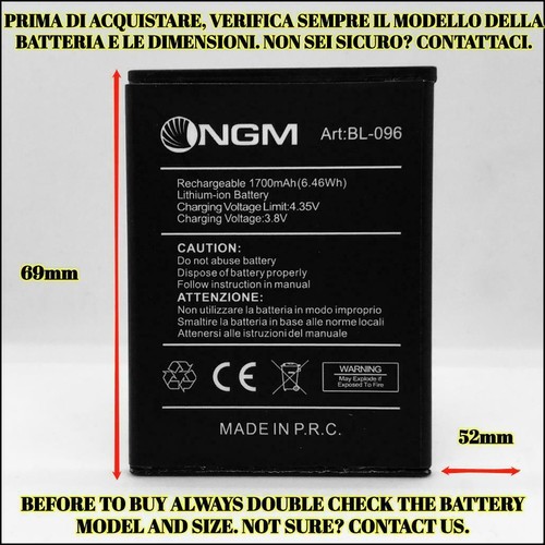 Batteria battery 096 - batteria, bl-096