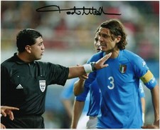 Paolo Maldini - Foto Autografata - Soccer Signed Photo Mondiali 2002 Autografo