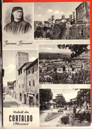 Cartolina certaldo n - certaldo, b/n