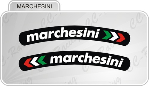 Adesivi cerchi marchesini - adesivi, nero