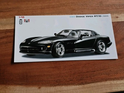 Dodge viper bburago - rt/10,