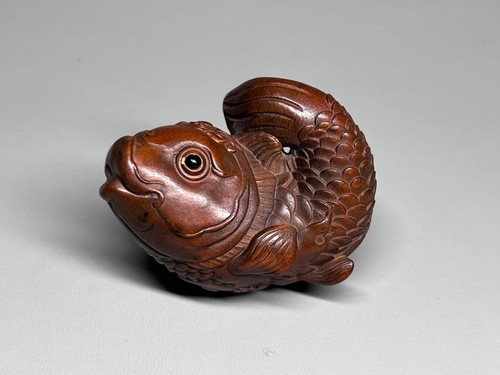 Netsuke giapponese legno di - netsuke, in