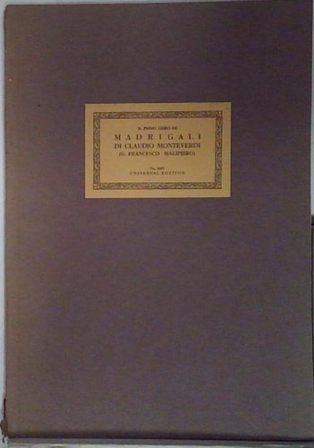 Malipiero madrigali claudio - malipiero,