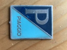 PIAGGIO VESPA VNB VNB1T LOGO STEMMA SCUDETTO D'EPOCA ORIGINALE ALLUMINIO D'EPOCA