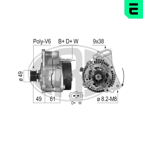 Generatore alternatore era - alternatore,