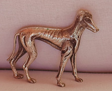 ARGENTO 800 Levriero  cane  microfusione, figura