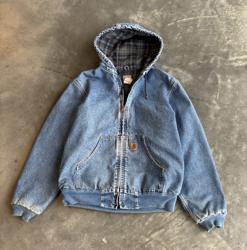 Giacca denim con cappuccio