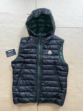 Gilet Moncler nero verde con