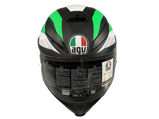 Casco AGV K5 INTEGRALE FIBRA E 2205 Marble  Nero/ Bianco/verde Opaco