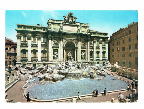 Roma italia fontana trevi - di,