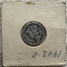 American Dime 1942/41 Silver Argento - Moneta Collezzione Rara - Sigillata