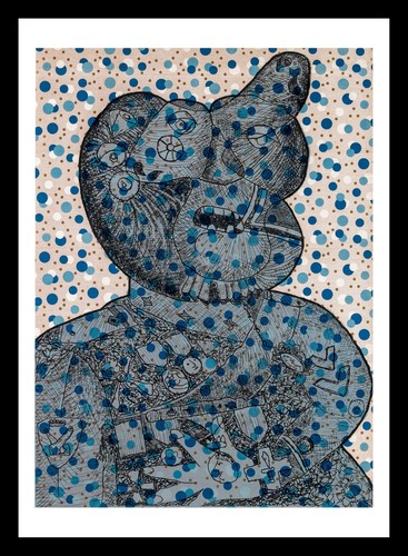 Enrico baj serigrafia - baj, - serigrafia 