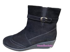 FLORANCE tronchetto scarponcino stivaletto scarpa donna pelle camoscio 40 saldi