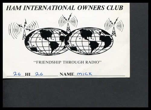 Qsl card radio uk ham - card,