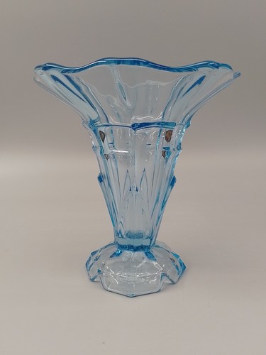 Vaso vetro blu - in,