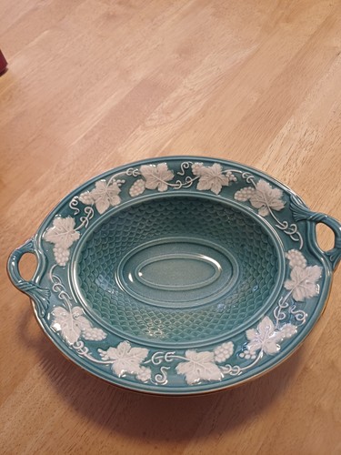 Piatto floreale verde - , ceramica