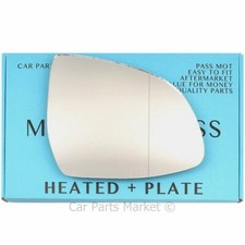 Vetro specchietto retrovisore grandangolare lato guida destro per BMW X4 2014-2018 riscaldato + piastra