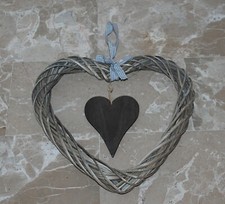 CUORE IN VIMINI DECORAZIONE
