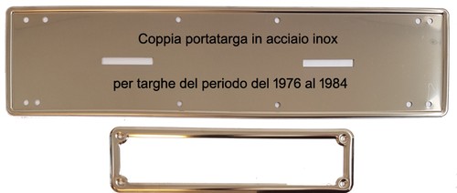 Coppia portatarga cornice - coppia, portatarga/cornice