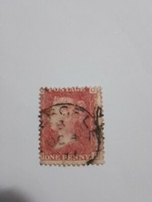 One Penny Rosso Gran Bretagna N°OO Targato