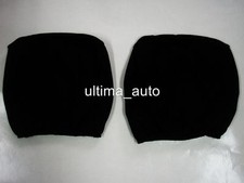 2x Nero Sedile Poggiatesta Cover Per VW Transporter T4 T5
