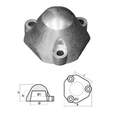 Anodo Ogiva per Elica Ogiva Per Elica Anodi per Barca
