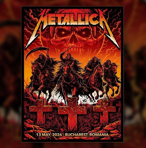 Poster metallica m72 bucarest - m72,